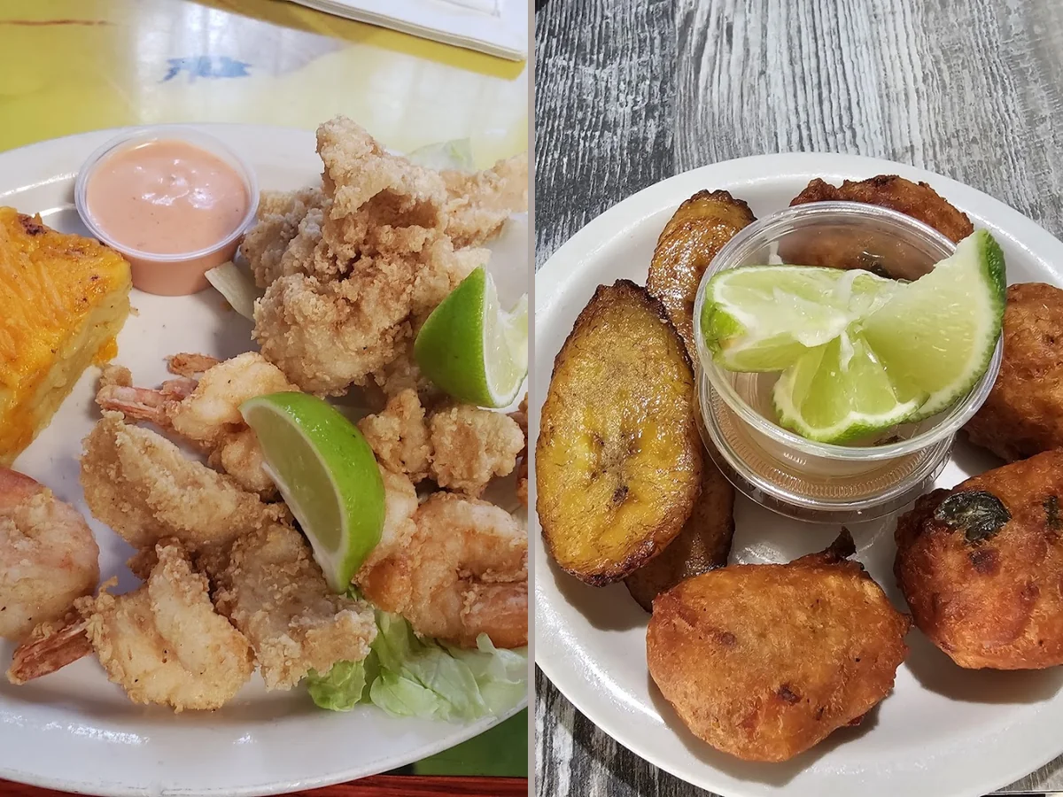 Counter service area inside Conch Heaven.